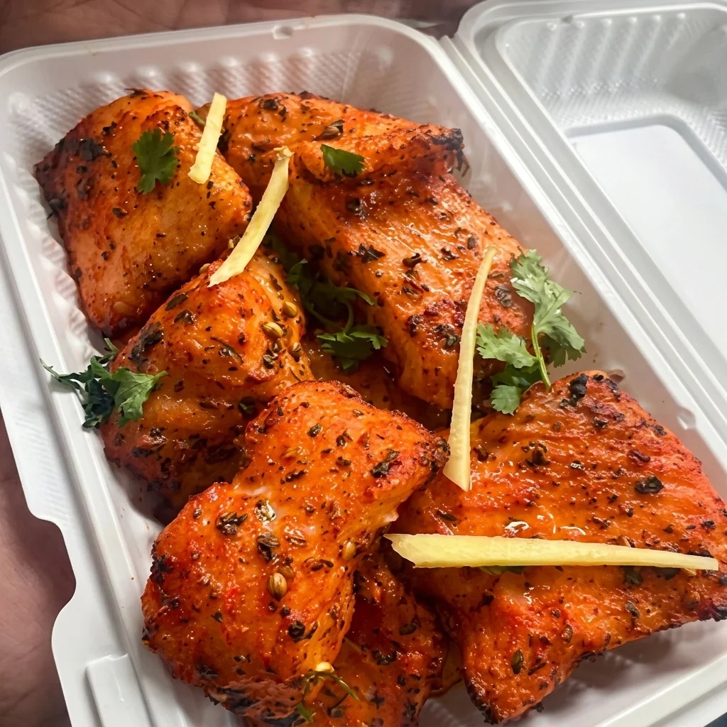 Fish pakora at Walker Lake Meats Edmonton crispy golden halal fried fish South Asian style